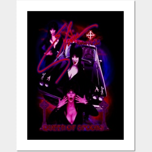Elvira. Spooky Ride. (Version 1) Posters and Art